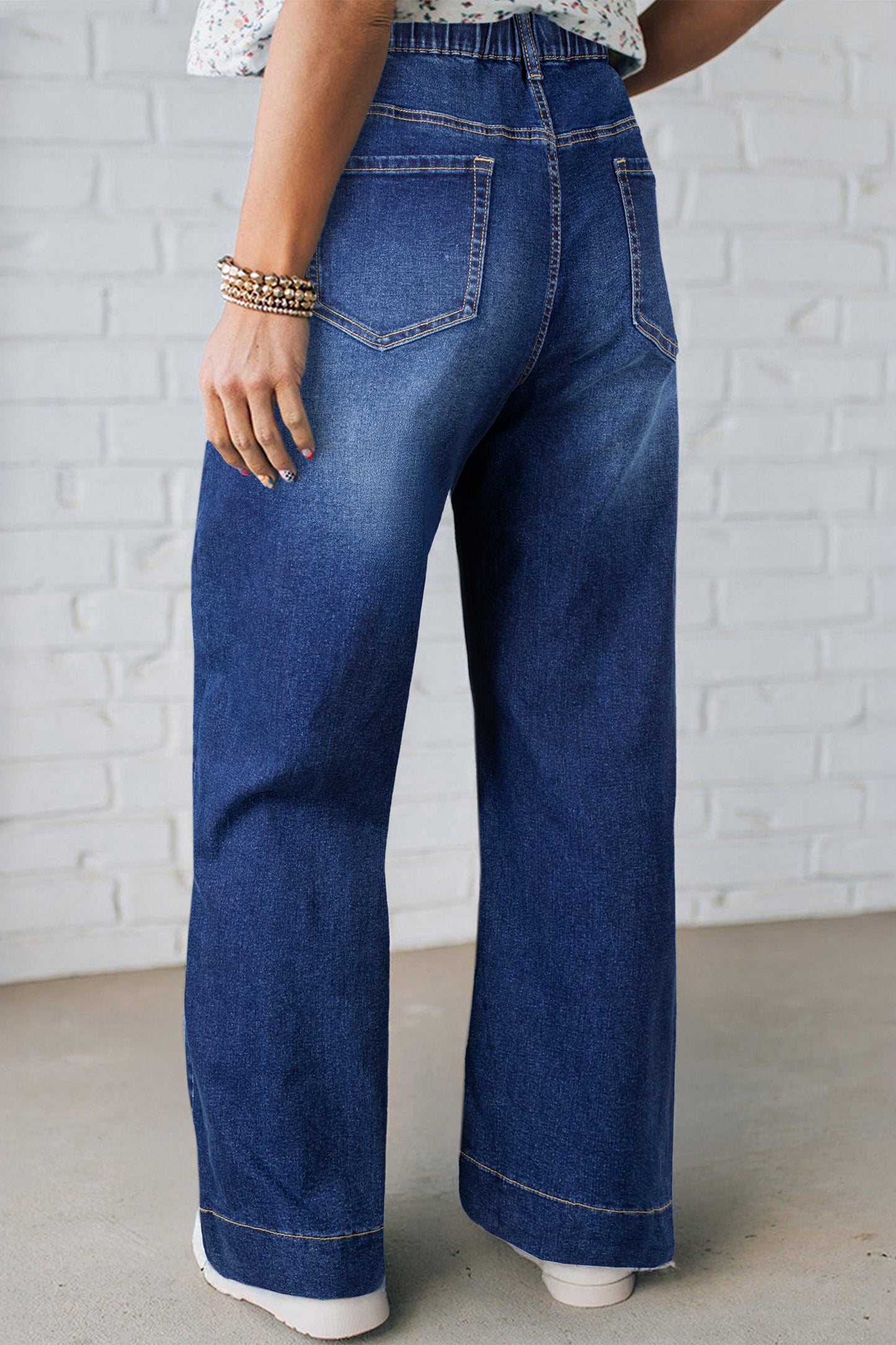 Black Acid Wash Contrast Lace-up Plus Size Jeans