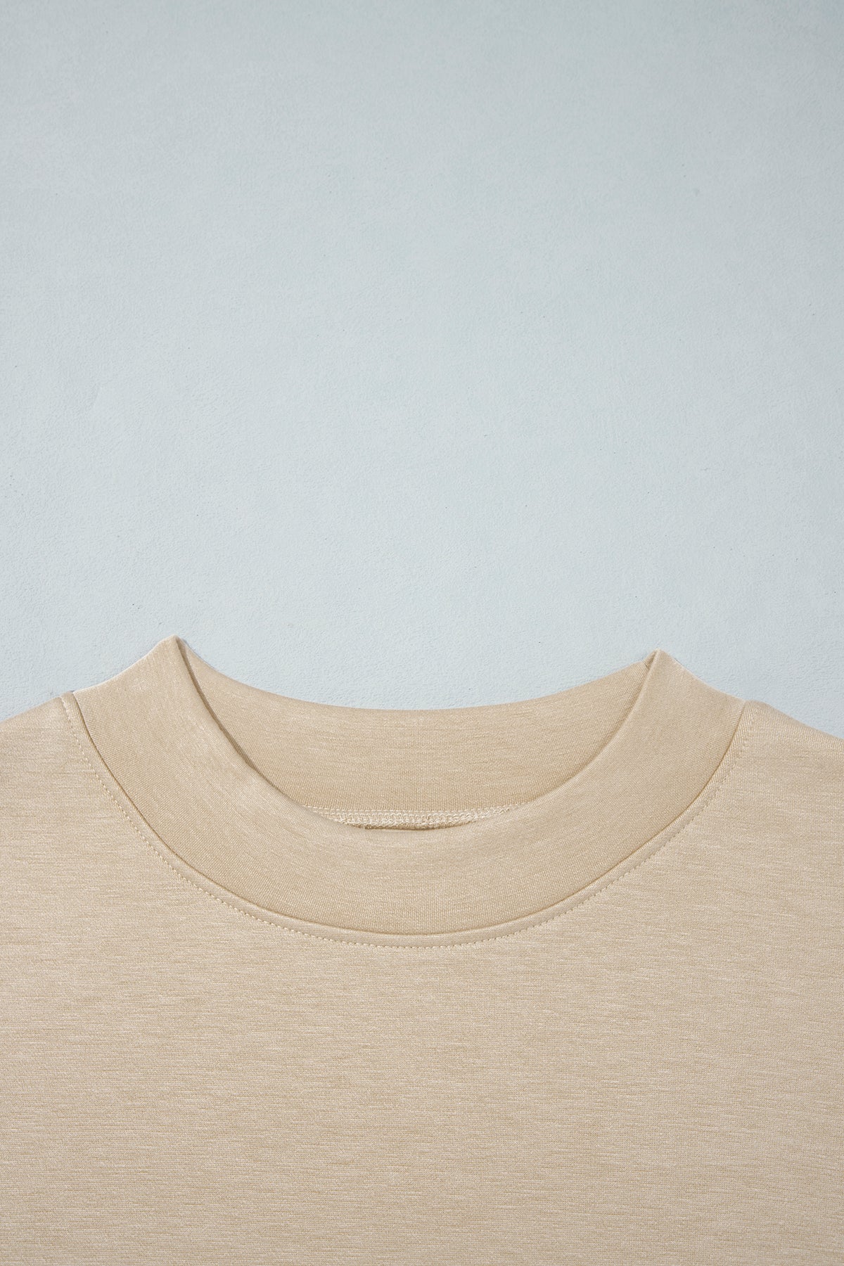 Coffee Camouflage Sleeve Crewneck Baggy Pullover Sweatshirt