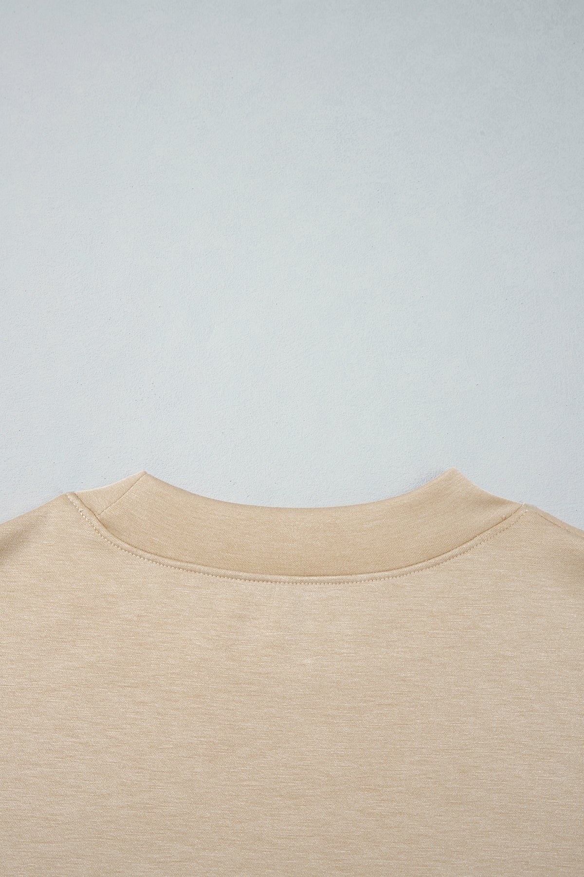 Coffee Camouflage Sleeve Crewneck Baggy Pullover Sweatshirt